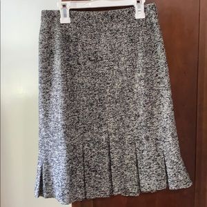 Ann Taylor Loft black and white skirt